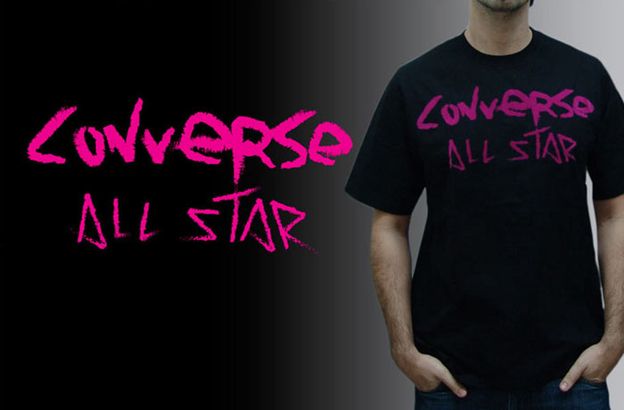 converse t-shirt design all star