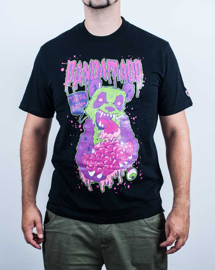 t-shirt, zombie, panda, vertor, artwork